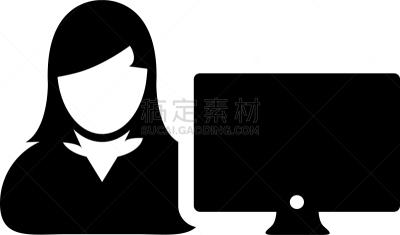 人,计算机图标,显示器,女性,商务,计算机,外包,工程师,技术,女人
