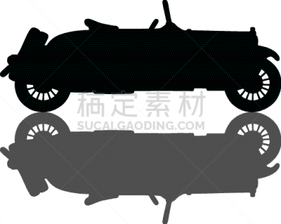 小的,灰色,黑色,开着的,运动,图像,矢量,路,复古,剪影