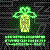 california fan palm neon light icon