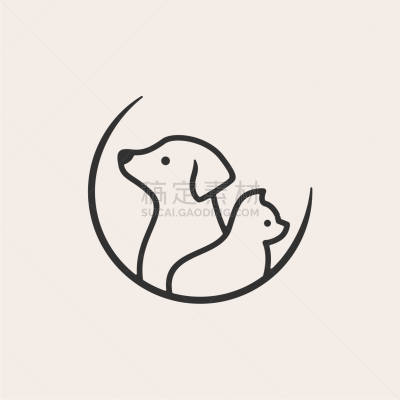 狗,计算机图标,猫,矢量,绘画插图,宠物,潮人,可爱的,图像,动物家庭