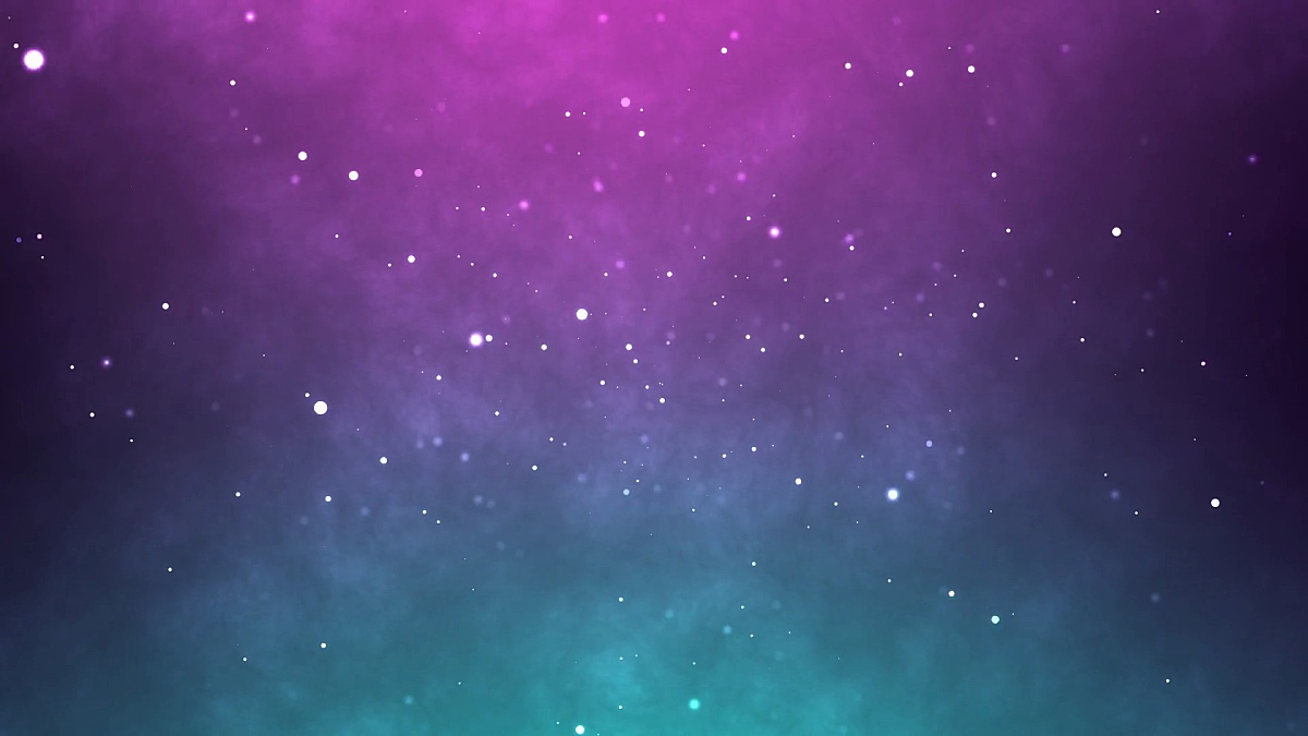 Neon particles background. Blue pink abstract glowing space