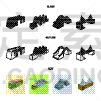 图标,砖,现代,建筑业,海岸线,行人,河流,设计,联系,装裱