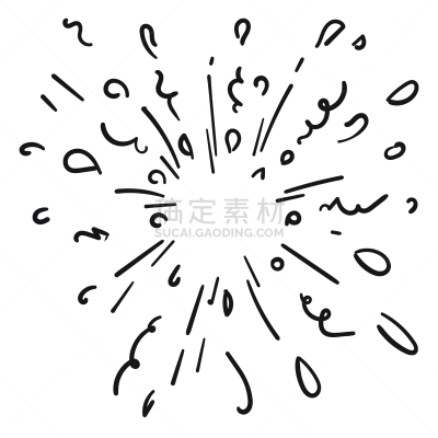 乱画,矢量,焰火,绘画插图,明亮,边框,乡村风格,草图,圆形,充满的
