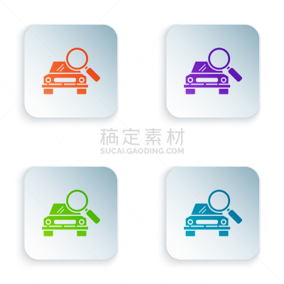 汽车,分离着色,彩色图片,图标,白色背景,商务,焦点,交通,租赁合同,搜寻