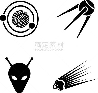 家庭,太空,计算机图标,太空交通工具,太空船,不明飞行物,宇航员,黑色,顺序,天文学
