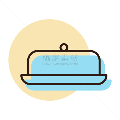 矢量,计算机图标,黄油盘,用具,奶制品,清新,背景分离,牛奶,食品,成分