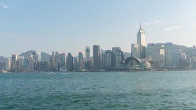   Timelapse 维多利亚港观香港