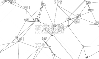 轮廓,矢量,抽象,词云,几何形状,三维图形,式样,混沌,技术,科学