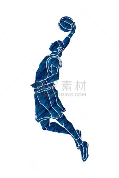 灌篮,篮球运动员,篮子,男人,图像,品牌名称,矢量,锻炼