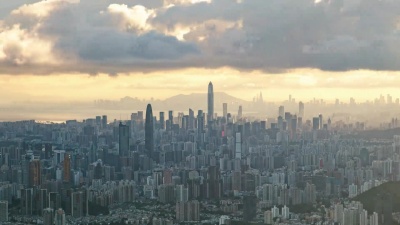 中国深圳城市风光延时摄影
