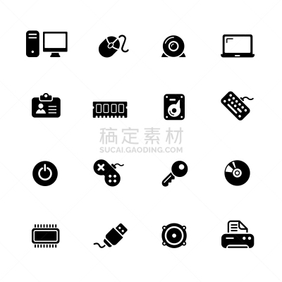 计算机,黑色,组图,光盘,传媒,商务,网线插头,打印机,随机存取存储器,部分
