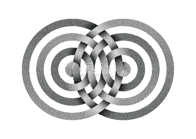 绘画插图,符号,矢量,标志,点画效果,波形,白色背景,无限,同心