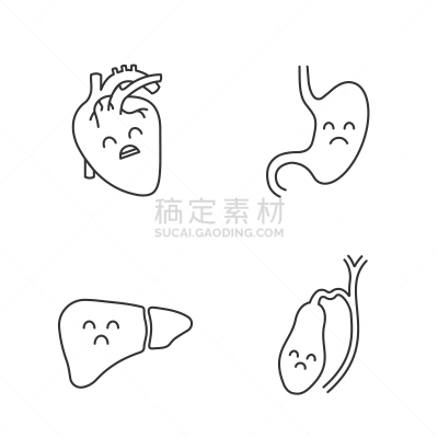 计算机图标,悲哀,直的,生物学,心血管运动,有序,健康保健,背景分离,药