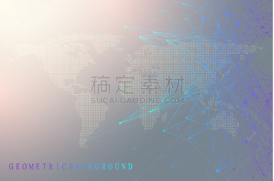 几何形状,分子,插画,背景,深的,健康保健,数据,主机,复杂,生物科技