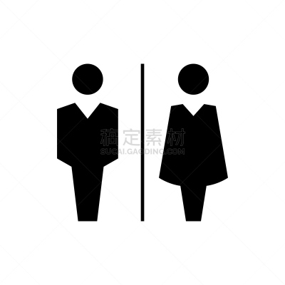 符号,计算机图标,卫生间,浴室,标志,女性,男性,人,男人,平坦的