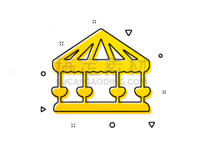 标志,旋转类游乐,计算机图标,游乐园,黄色,愉悦,狂欢节,几何形状,图像,公园