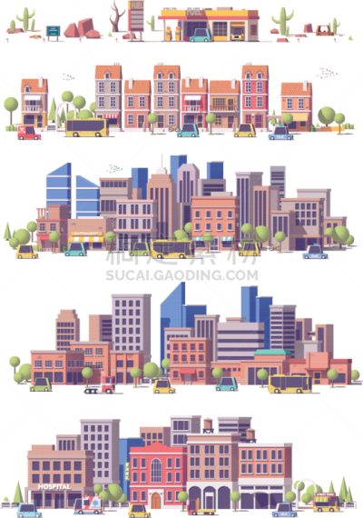 低多边形效果 ,都市风光,房地产,房屋,图标集,城镇,风景,摩天大楼,图像,门诊部