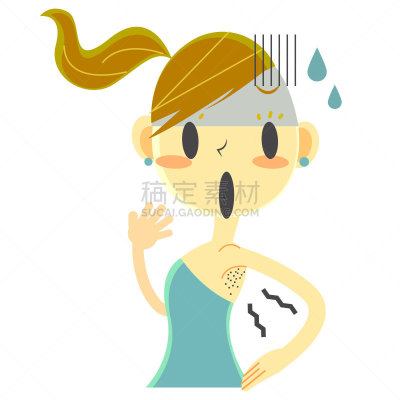 可爱的,女孩,恶作剧,除痣,情绪压力,痛苦,白色背景,女性,生活方式