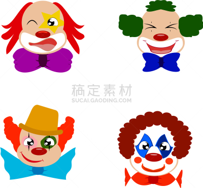 可爱的,小丑,幽默,假发,白昼,怪异,男人,庆祝