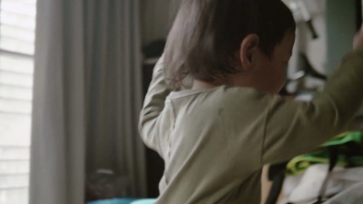 亚洲男婴舞蹈肖像