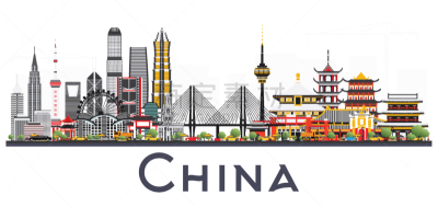 分离着色,城市天际线,白色背景,旅行者,非都市风光,地形,白色,名声