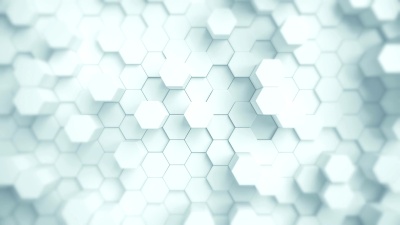 具有六边形的3D抽象背景