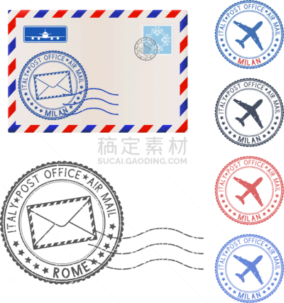 邮戳,空白的,信封,化学元素周期表,商务,电子邮件,背景分离,信函,邮局,飞机
