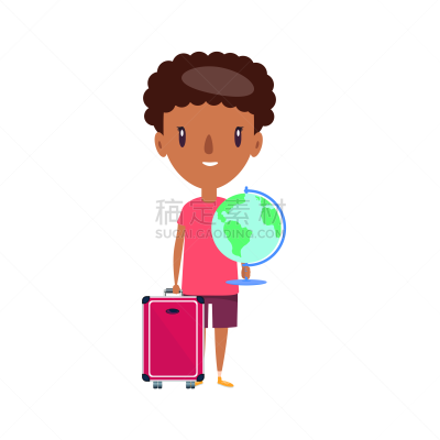 小学,儿童,未成年学生,学生,动画片,快乐,可爱的,在活动中,旅途,背景分离