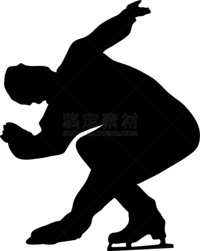 男人,溜冰鞋,杯,浪漫,舞蹈,剪影,休闲,滑冰