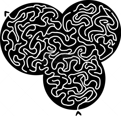 迷宫游戏,圆形,噪声,矢量,图像,混沌,业余爱好,休闲,走神,想