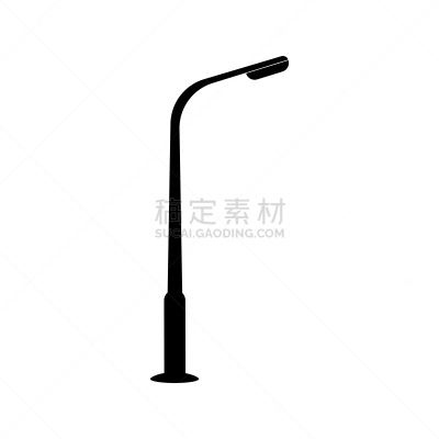 路灯,绘画插图,矢量,平坦的,图标,一个物体,白色背景