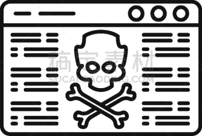 轮廓,计算机图标,黑客,科学家,黑色,残酷的,进攻,生病