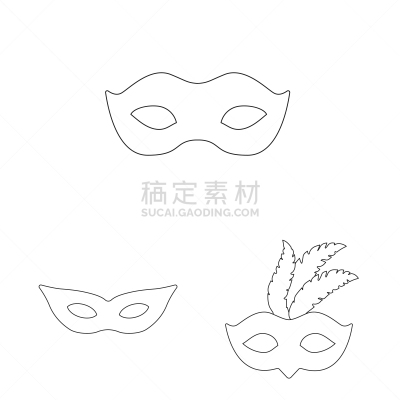 isolated object masquerade and mystery logo