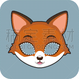 狐狸,面具,可爱的,性格,自然美,创造力,艺术,自然,聚会