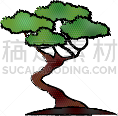 自然,公园,植物,森林,园林,分离着色,榕树,图像,枝,树