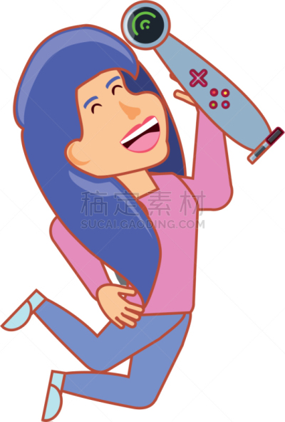 女孩,进行中,操纵杆,计算机游戏,多代家庭,网络空间,愉悦,收集,庆祝