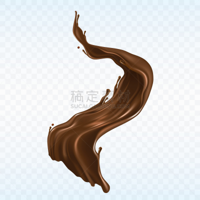 热可可,点状,白色,褐色,冻结的,热,图像,写实,溅,喷溅