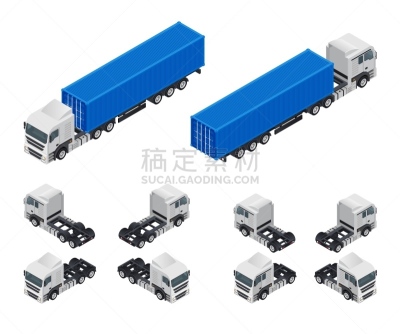 绘画插图,容器,卡车,分离着色,白色背景,车轮,半挂式卡车,技术,现代,马拉松赛跑