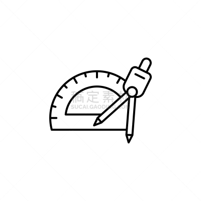 设备用品,尺,几何学,量角器,绘画插图,计算机图标,线条,白色背景,几何形状,一个物体