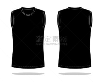 模板,背心,黑色,空白的,矢量,用右手,纺织品,棉,泰国,聚酯