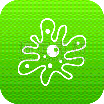 阿米巴,绿色,计算机图标,分离着色,生物学,不卫生的,图像,愤怒,生病