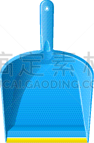 塑胶,蓝色,一把,分离着色,簸箕,白色,黄色,条纹,房屋,收集