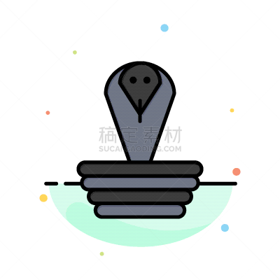 印度,动物,眼镜蛇,彩色图片,抽象,平坦的,计算机图标,绿色,黑色