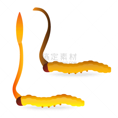 健康保健,食品,绘画插图,卡通,亚洲,黄色,矢量,蘑菇,蠕虫