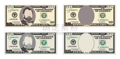 银行业,美国,帐单,符号,数字50,分离着色,白色,商务
