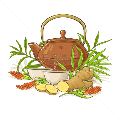 生姜,茶树,饮料,蔬菜,茶道,清新,香料,印度草医学,杯,食品