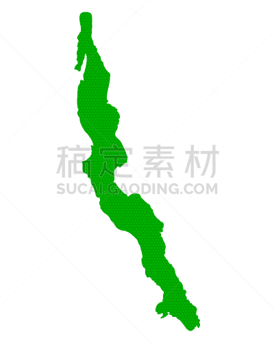 坦噶尼喀湖,分离着色,矢量,湖,绿色,图像