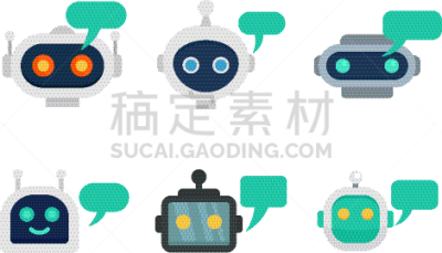 聊天机器人,扁平化设计,计算机图标,背景分离,技术,便携式信息设备,绘画插图,虚拟现实,人造的,白色