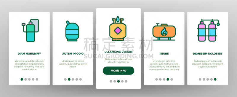 设备用品,符号,矢量,氧气瓶,小罐,圆柱体,易燃品,细的,钢铁,瓶子