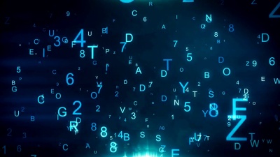 飞行字母和数字的技术背景